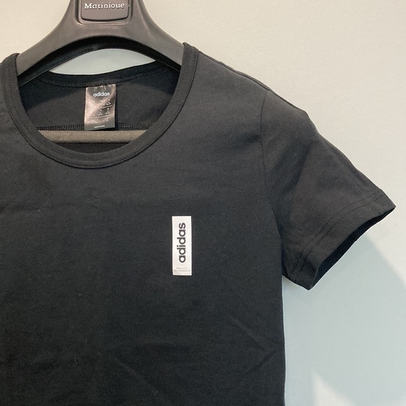 NWOT Adidas Black Short Sleeve Cotton Tshirt​​​ - Picture 3 of 9